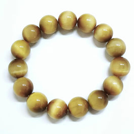 Super High-Quality Gold Tiger's Eye (14.3 mm) Bracelet