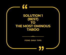 Solution 1 (Best) to The Most Ominous Taboo
