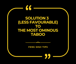 Solution 3 (Less Favourable) to The Most Ominous Taboo